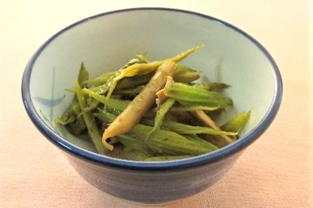 若ごぼうの炒め煮（わかごぼうのいために）