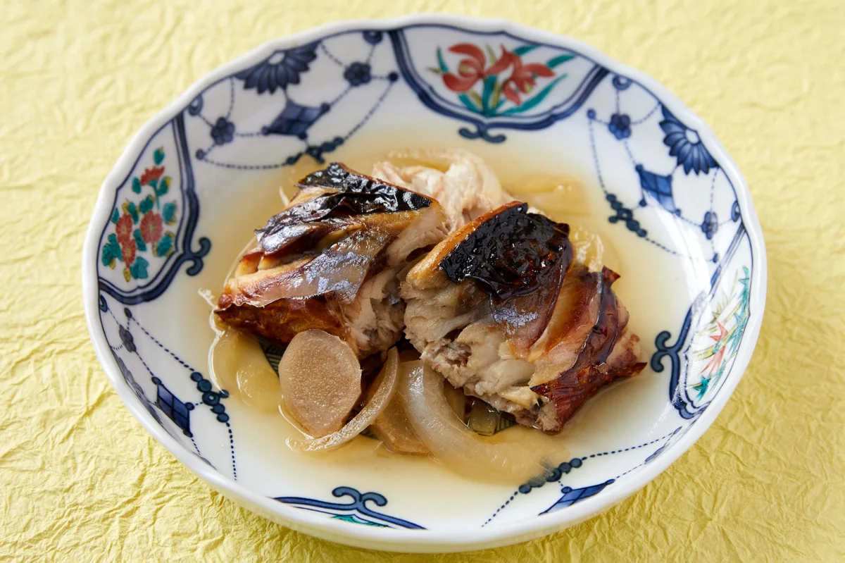 焼き鯖の煮付け(やきさばのにつけ)